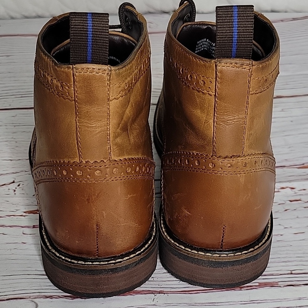 NUNN BUSH Classic Tan Brogue Men's Chuka Boot SIZE 11.5 - Picture 6 of 11